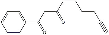 1-PHENYLNON-8-YNE-1,3-DIONE Struktur