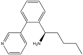 (1R)-1-(2-(3-PYRIDYL)PHENYL)PENTYLAMINE Struktur