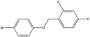 4-BROMOPHENYL-(2,4-DIFLUOROBENZYL)ETHER Struktur