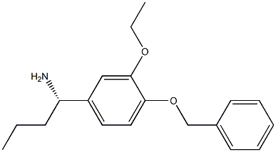 (1S)-1-[3-ETHOXY-4-(PHENYLMETHOXY)PHENYL]BUTYLAMINE Struktur