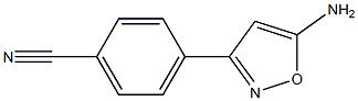 4-(5-AMINO-ISOXAZOL-3-YL)-BENZONITRILE Struktur