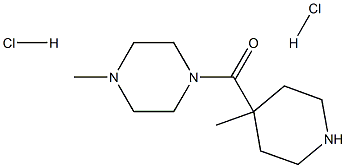 (4-METHYL-PIPERIDIN-4-YL)-4-METHYL-PIPERAZIN-1-YL-METHANONE DIHYDROCHLORIDE Struktur