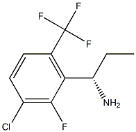 (1S)-1-[3-CHLORO-2-FLUORO-6-(TRIFLUOROMETHYL)PHENYL]PROPYLAMINE Struktur