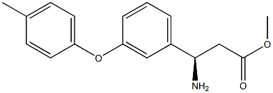 METHYL (3R)-3-AMINO-3-[3-(4-METHYLPHENOXY)PHENYL]PROPANOATE Struktur