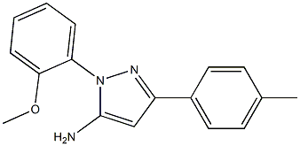 1-(2-METHOXYPHENYL)-3-P-TOLYL-1H-PYRAZOL-5-AMINE Struktur