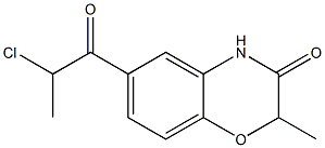 6-(2-CHLORO-PROPIONYL)-2-METHYL-4H-BENZO[1,4]OXAZIN-3-ONE Struktur