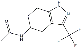 N-(4,5,6,7-TETRAHYDRO-3-TRIFLUOROMETHYL-1H-INDAZOL-5-YL)ACETAMIDE Struktur