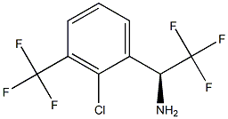 (1S)-1-[2-CHLORO-3-(TRIFLUOROMETHYL)PHENYL]-2,2,2-TRIFLUOROETHYLAMINE Struktur