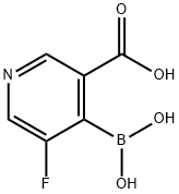 3-CARBOXY-5-FLUOROPYRIDINE-4-BORONIC ACID Struktur