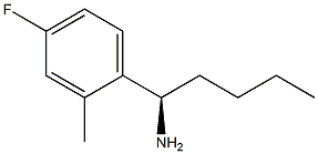 (1R)-1-(4-FLUORO-2-METHYLPHENYL)PENTYLAMINE Struktur