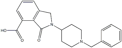 2-(1-BENZYL-PIPERIDIN-4-YL)-3-OXO-2,3-DIHYDRO-1H-ISOINDOLE-4-CARBOXYLIC ACID Struktur