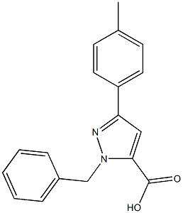 1-BENZYL-3-P-TOLYL-1H-PYRAZOLE-5-CARBOXYLIC ACID Struktur