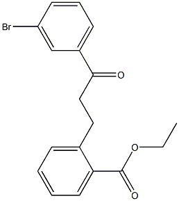 3'-BROMO-3-(2-CARBOETHOXYPHENYL)PROPIOPHENONE Struktur