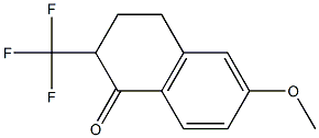 6-METHOXY-2-TRIFLUOROMETHYL-3,4-DIHYDRO-2H-NAPHTHALEN-1-ONE Struktur