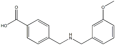 4-(((3-METHOXYBENZYL)AMINO)METHYL)BENZOIC ACID Struktur