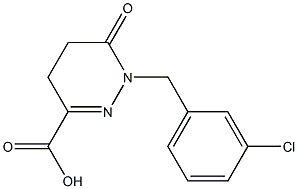 1-(3-CHLOROBENZYL)-6-OXO-1,4,5,6-TETRAHYDROPYRIDAZINE-3-CARBOXYLIC ACID Struktur