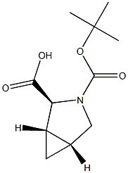 (1S,2S,5R)-3-(TERT-BUTOXYCARBONYL)-3-AZABICYCLO[3.1.0]HEXANE-2-CARBOXYLIC ACID Struktur