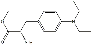 METHYL (2S)-2-AMINO-3-[4-(DIETHYLAMINO)PHENYL]PROPANOATE Struktur