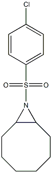 9-[(4-CHLOROPHENYL)SULFONYL]-9-AZABICYCLO[6.1.0]NONANE Struktur