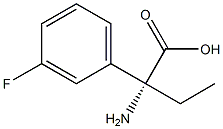 (2R)-2-AMINO-2-(3-FLUOROPHENYL)BUTANOIC ACID Struktur