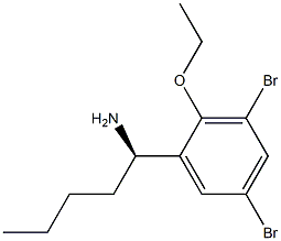 (1R)-1-(3,5-DIBROMO-2-ETHOXYPHENYL)PENTYLAMINE Struktur