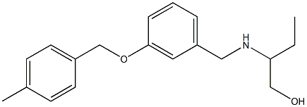 2-((3-((4-METHYLBENZYL)OXY)BENZYL)AMINO)BUTAN-1-OL Struktur