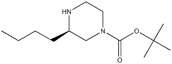 (R)-3-BUTYL-PIPERAZINE-1-CARBOXYLIC ACID TERT-BUTYL ESTER Struktur