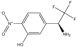 5-((1S)-1-AMINO-2,2,2-TRIFLUOROETHYL)-2-NITROPHENOL Struktur