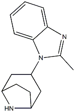 1-(8-AZA-BICYCLO[3.2.1]OCT-3-YL)-2-METHYL-1H-BENZOIMIDAZOLE Struktur