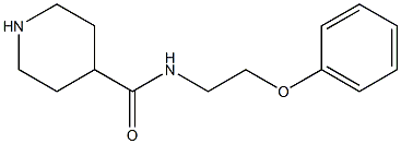 N-(2-PHENOXYETHYL)PIPERIDINE-4-CARBOXAMIDE Struktur