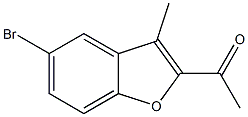 2-ACETYL-5-BROMO-3-METHYL BENZOFURAN Struktur