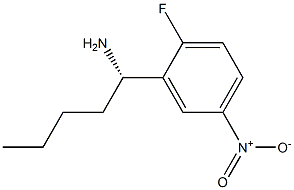 (1S)-1-(2-FLUORO-5-NITROPHENYL)PENTYLAMINE Struktur