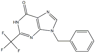 9-BENZYL-2-(TRIFLUOROMETHYL)-1,9-DIHYDRO-6H-PURIN-6-ONE Struktur