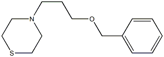 4-(O-BENZY)-3-HYDROXYPROPYL THIOMORPHOLINE Struktur