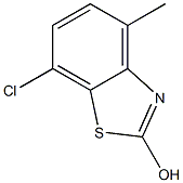 7-CHLORO-2-HYDROXY-4-METHYLBENZOTHIAZOLE Struktur