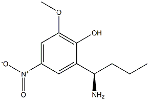 2-((1R)-1-AMINOBUTYL)-6-METHOXY-4-NITROPHENOL Struktur