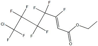 7-CHLORO-3,4,4,5,5,6,6,7,7-NONAFLUORO-HEPT-2-ENOIC ACID ETHYL ESTER Struktur