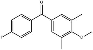 3,5-DIMETHYL-4'-IODO-4-METHOXYBENZOPHENONE Struktur