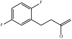 2-CHLORO-4-(2,5-DIFLUOROPHENYL)-1-BUTENE Struktur