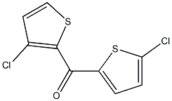 2-CHLORO-5-(3-CHLORO-2-THENOYL)THIOPHENE Struktur