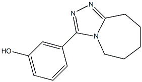 3-(6,7,8,9-TETRAHYDRO-5H-[1,2,4]TRIAZOLO[4,3-A]AZEPIN-3-YL)PHENOL Struktur