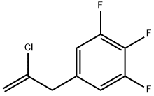 2-CHLORO-3-(3,4,5-TRIFLUOROPHENYL)-1-PROPENE Struktur