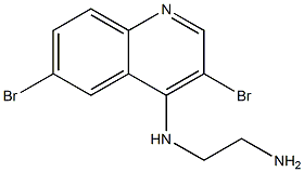 4-(2-AMINOETHYL)AMINO-3,6-DIBROMOQUINOLINE Struktur