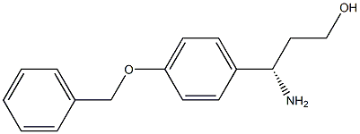 (S)-3-AMINO-3-(4-BENZYLOXY-PHENYL)-PROPAN-1-OL Struktur