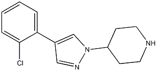 4-[4-(2-CHLORO-PHENYL)-PYRAZOL-1-YL]-PIPERIDINE Struktur