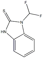 1-(DIFLUOROMETHYL)-1,3-DIHYDRO-2H-BENZIMIDAZOLE-2-THIONE Struktur