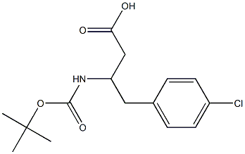 3-TERT-BUTOXYCARBONYLAMINO-4-(4-CHLORO-PHENYL)-BUTYRIC ACID Struktur