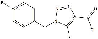 1-(4-FLUOROBENZYL)-5-METHYL-1H-[1,2,3]-TRIAZOLE-4-CARBONYL CHLORIDE Struktur