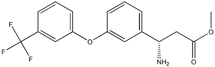 METHYL (3S)-3-AMINO-3-(3-[3-(TRIFLUOROMETHYL)PHENOXY]PHENYL)PROPANOATE Struktur