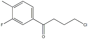 4-CHLORO-1-(3-FLUORO-4-METHYLPHENYL)-1-OXOBUTANE Struktur